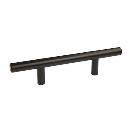 Crown 6" Bar Cabinet Pull with 3" Center to Center Matte Black Finish CHP106BK